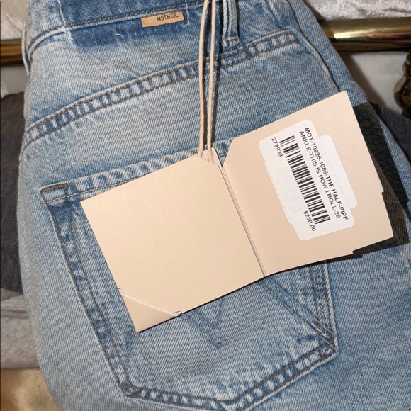 MOTHER The Half Pipe High-Rise Straight-Leg Ankle Jeans, size 28 - Picture 8 of 14